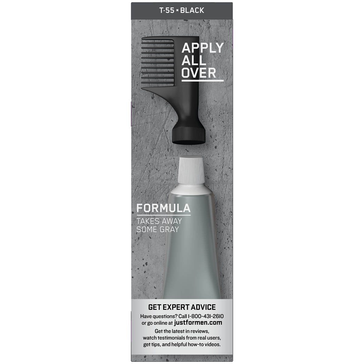 Just For Men Touch of Gray Men's Hair Color, Black