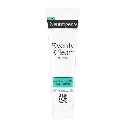 Neutrogena Evenly Clear Retinoid Adapalene Gel 0.1% Acne Spot Treatment, Once-Daily Topical Retinoid Helps Clear Breakouts & Visible Improvement in
