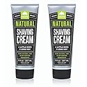 Pacific Shaving Company Natural Shaving Cream - Shea Butter + Vitamin E Shave Cream for Hydrated Sensitive Skin - Clean Formula for a Smooth