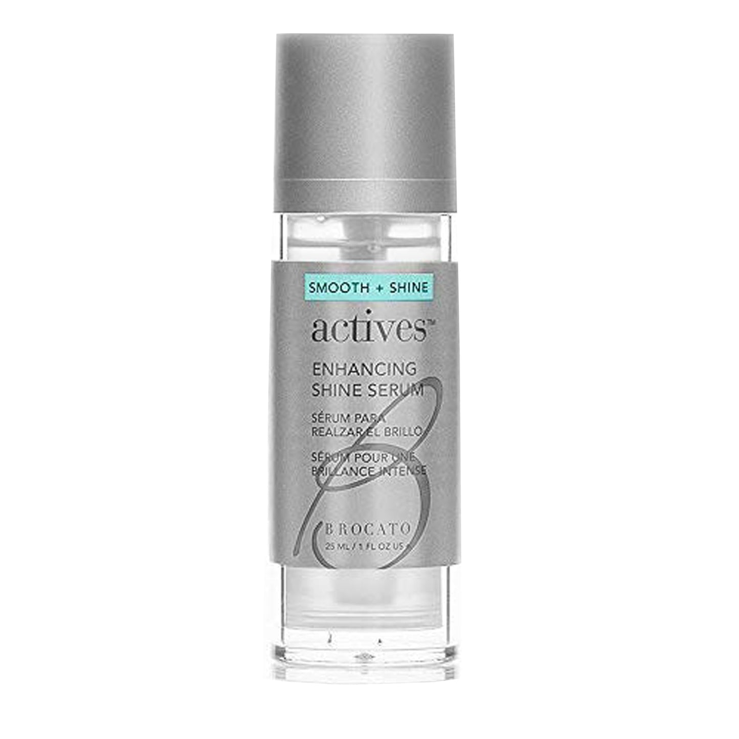 Brocato Actives Enhancing Shine Serum: Anti Frizz Smoothing Treatment for Damaged Hair - Leave In Product with Natural Oil to Repair / Control Dry