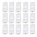 20 Pcs 15ML Clear Empty Plastic Oval Deodorant Containers Lipstick Lip Balm Tubes 0.5 Oz Oval Twist-Up Refillable Tubes BPA Free for DIY Lip Balm