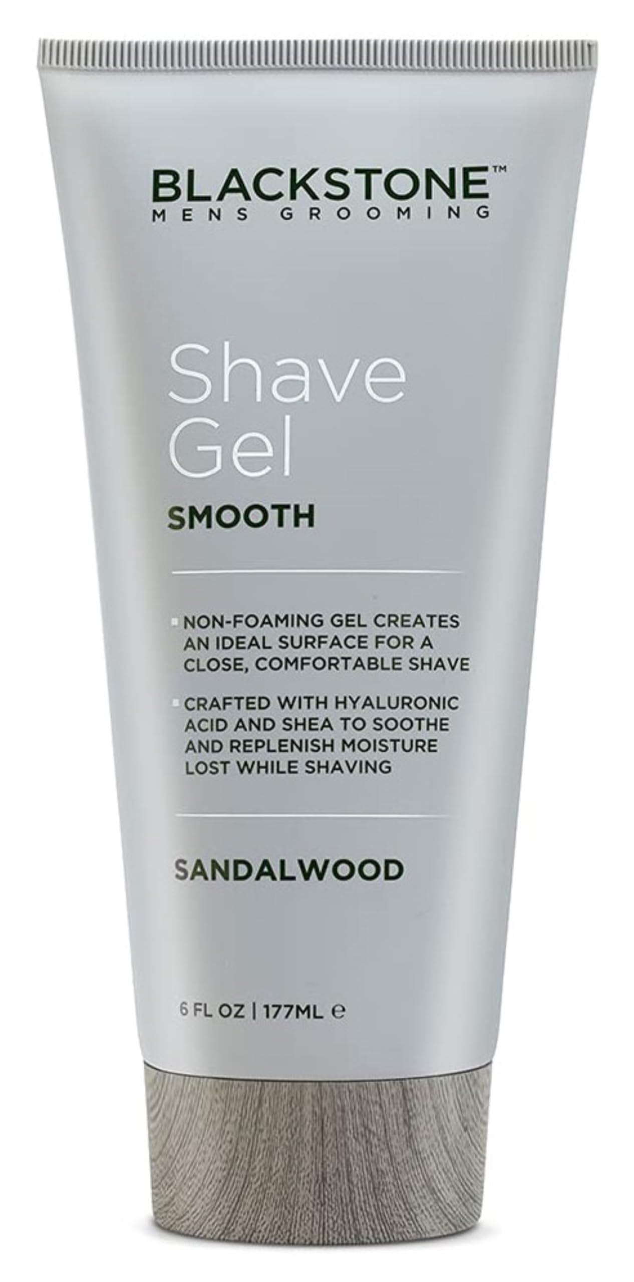 Blackstone Men's Grooming Smooth Shave Gel - Non Foaming for a Smooth Comfortable Shave - Hyaluronic Acid, Shea, Peppermint & Tea Tree - Cool, Soothe…