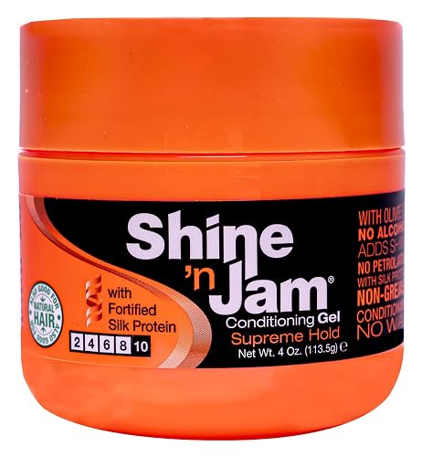 AmPro Shine 'n Jam Conditioning Gel Supreme Hold 4.0 Oz (Pack of 1)