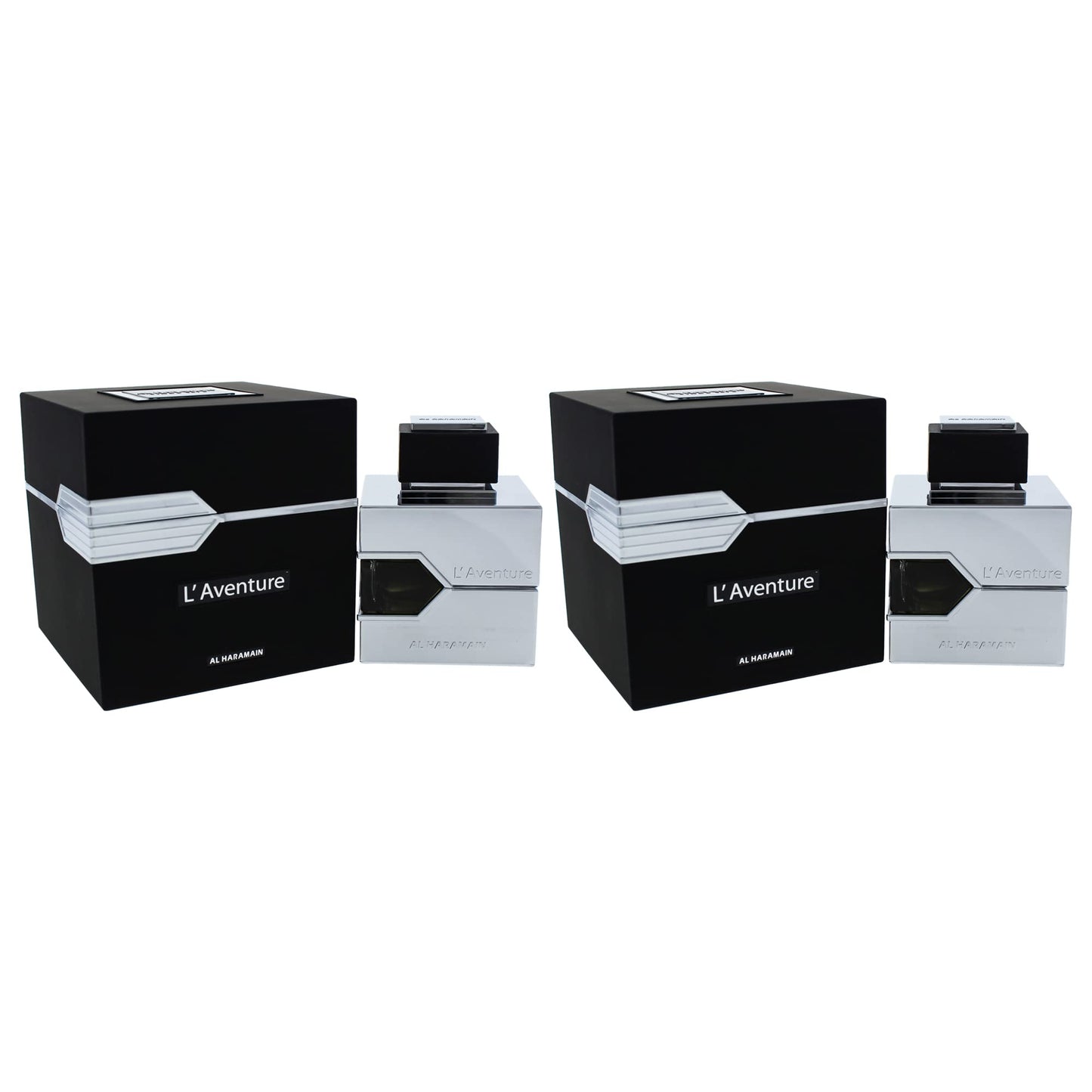 Al Haramain L'aventure Eau De Parfum Spray for Men, 3.4 Fl Oz (Pack of 2)