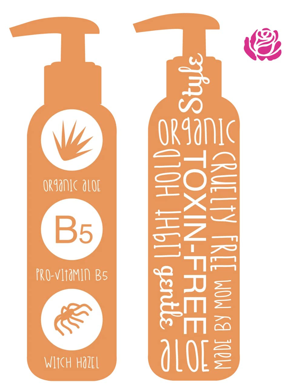 Hair Gel for Kids | Light Hold | Chemical Free | Made with Organic Aloe Vera and Vitamins | Safe on Babies, Toddlers, Men and Women | Always Paraben