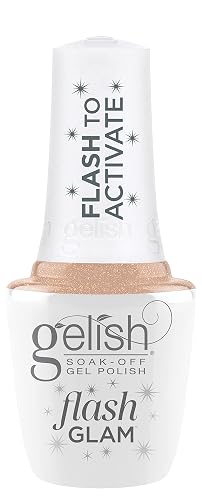 Gelish Flash Glam Sparkling Glitter Gel Polish - Bright Up My Alley, 15 mL Beauty & Personal Care Gelish