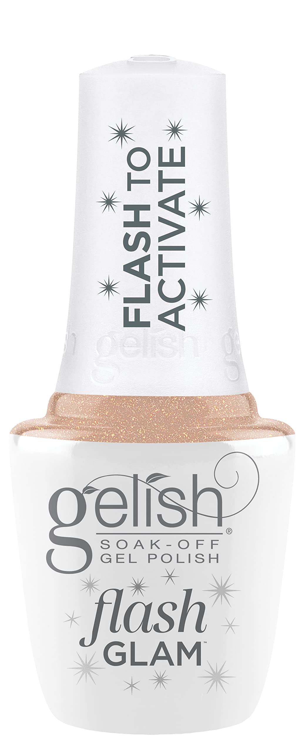 Gelish Flash Glam Sparkling Glitter Gel Polish - Bright Up My Alley, 15 mL Beauty & Personal Care Gelish
