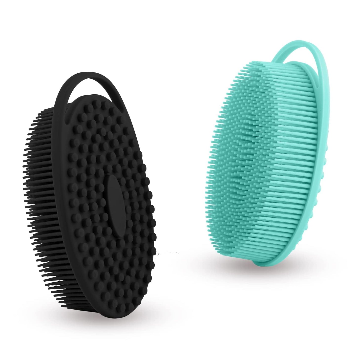 Silicone Body Scrubber, Exfoliating Silicone Body Shower, Silicone Loofah 2 in 1 Bath and Shampoo Brush, Body Scrubber Shower Cleaning Exfoliating Beauty and Personal Care Bsofing Default Title