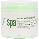 BCL SPA Massage Cream organic Lemongrass + Green Tea body lotion with shea butter, aloe vera, peppermint, argan and jojoba oils body cream to soothe