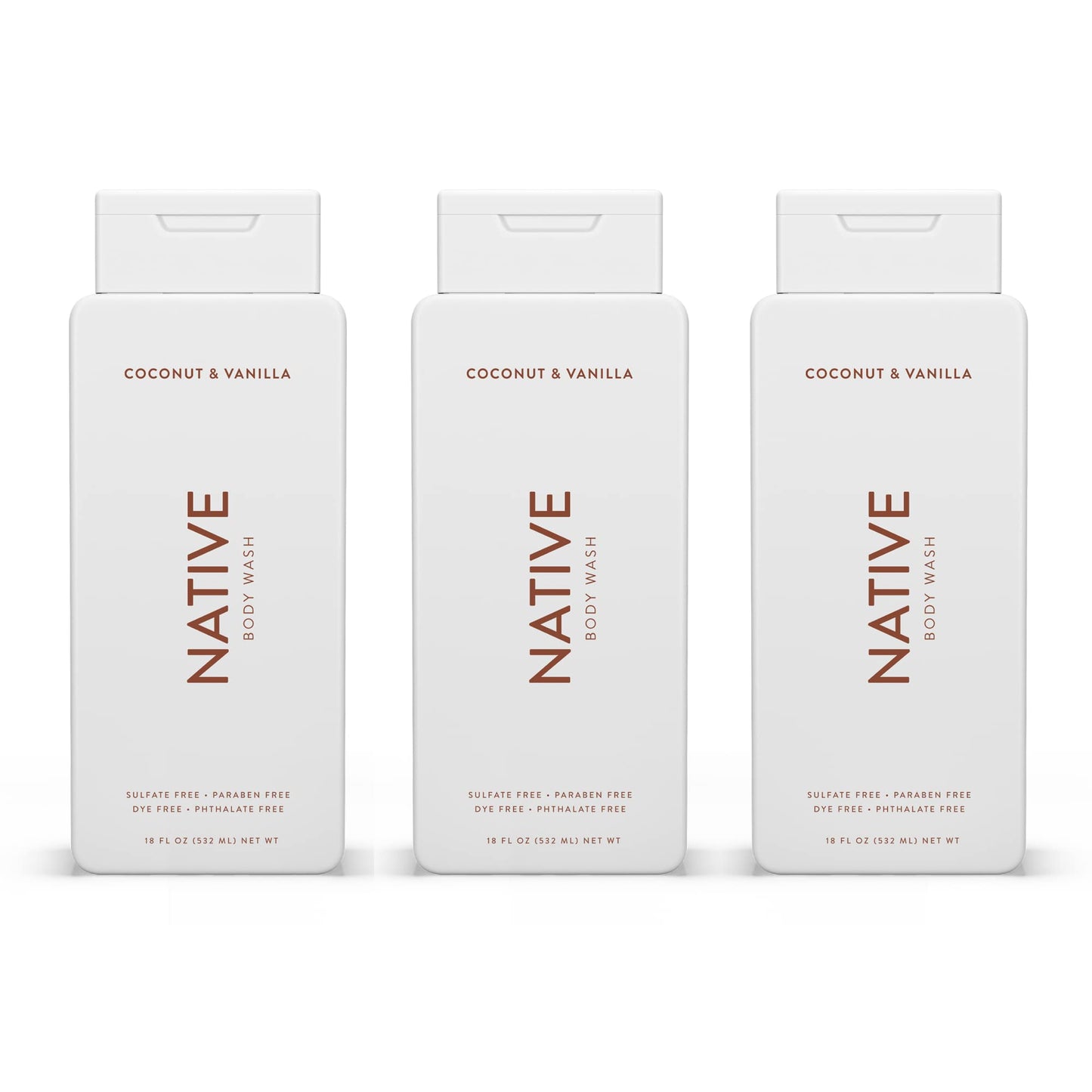 Native Body Wash Natural Body Wash for Women, Men | Sulfate Free, Paraben Free, Dye Free, with Naturally Derived Clean Ingredients Leaving Skin Soft