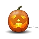 ANIMAT3D Jabberin' Jack Motion Sensor 12 Inch XL Talking Animated Orange Pumpkin with Built in Video Projector and Speaker Includes 80 Minutes of…