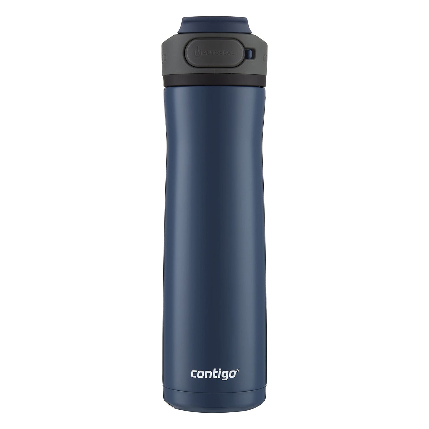 Contigo Cortland Chill 2.0 Blueberry Stainless Steel Water Bottle Vacuum-Insulated Spill-Proof Lid 24oz Ideal for Hot or Cold Drinks Interchangeable…