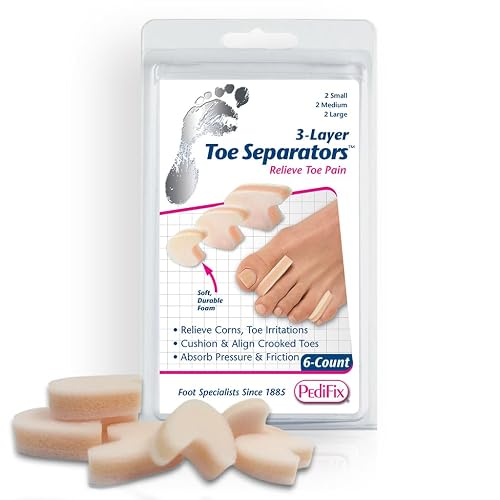 Pedifix 3-layer Toe Separators, 6-Count Beauty & Personal Care Pedifix