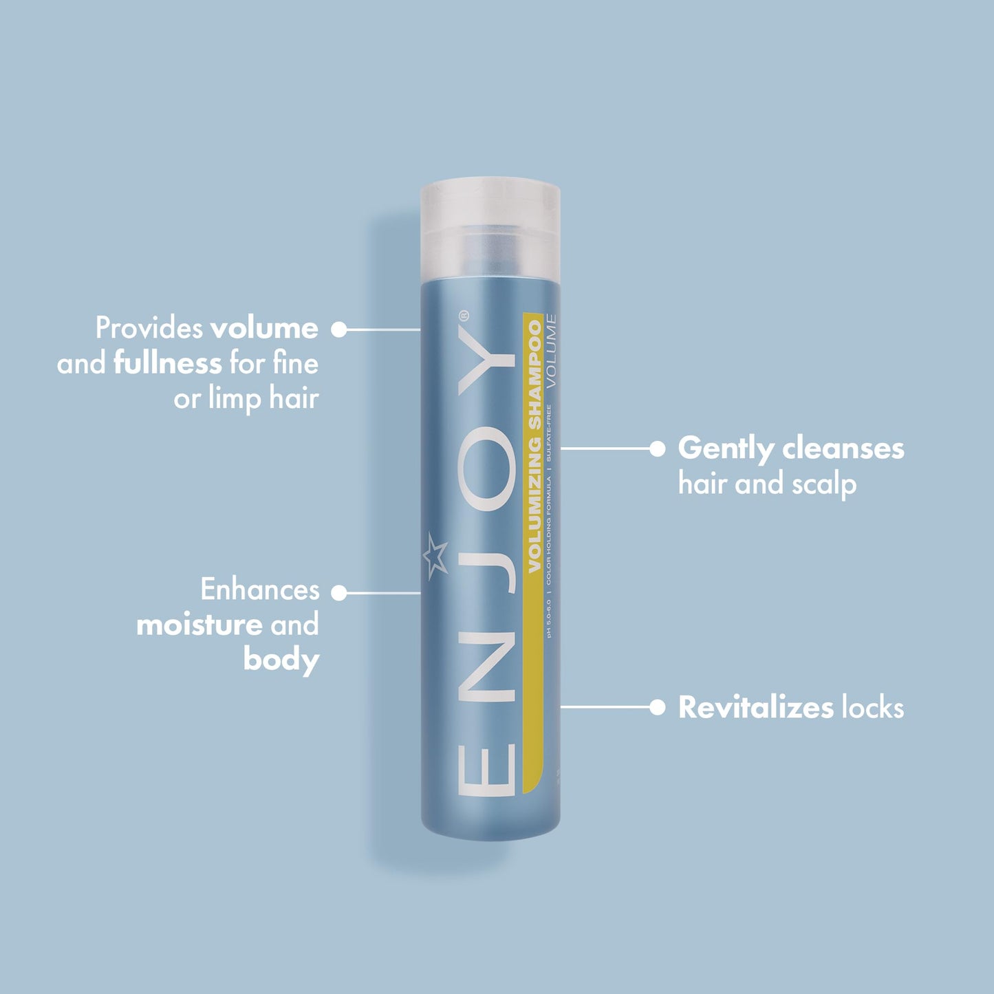 Enjoy Volumizing Shampoo and Conditioner for Color Treated Hair, Men and Women, Curly Hair Shampoo and Conditioner - 10.1 Fl Oz