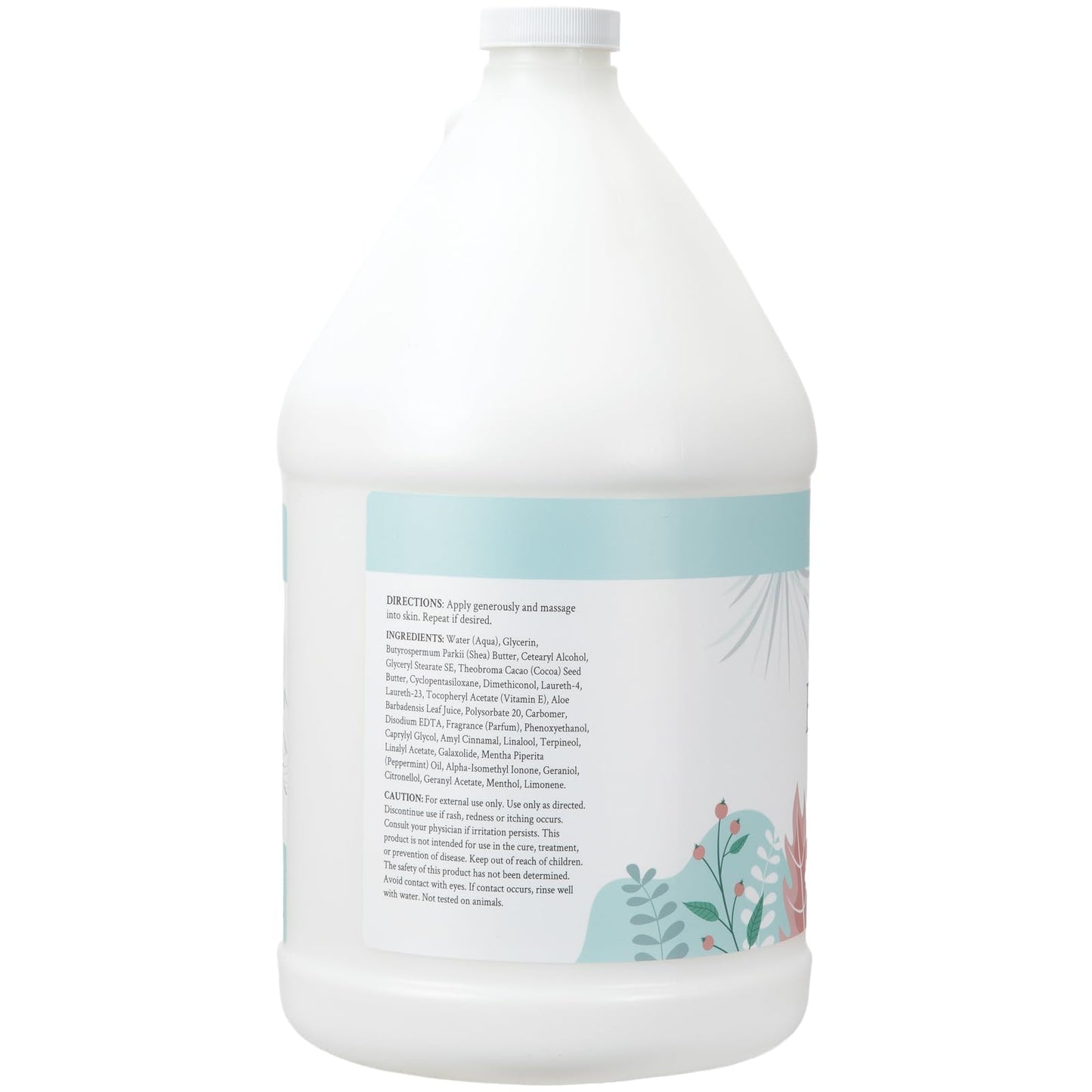 Ginger Lily Farms Botanicals Soothing Butter Lotion for Dry Skin, 100% Vegan & Cruelty-Free, Cucumber Mint Bliss Scent, 1 Gallon (128 fl oz) Refill