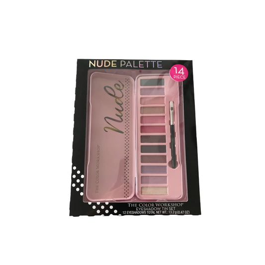 THE COLOR WORKSHOP Nude Palette - Eyeshadow Tin Set (12 Eyeshadows)