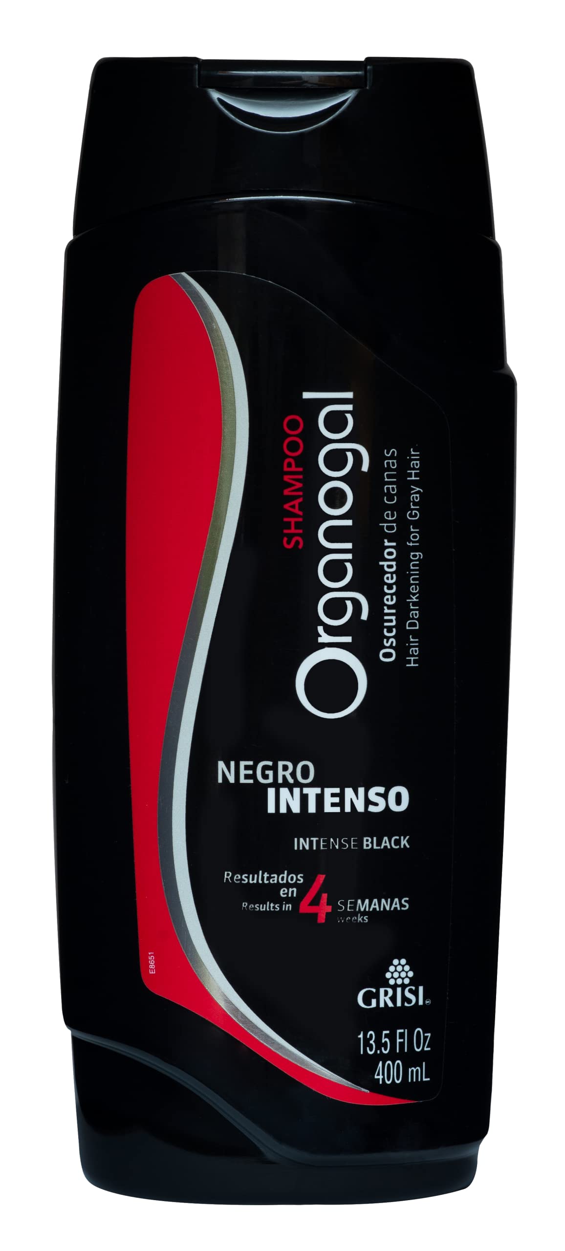 ORGANOGAL Grisi Shampoo Cleansing Darkening Shampoo with Cactus Extract Assists with the Reversal of Grey Hair 2- Pack of 13.5 FL Oz Bottles. (Pack