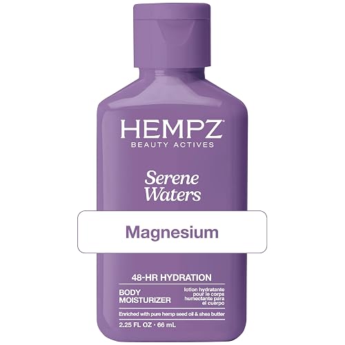 Hempz Mini Magnesium Body Lotion for Sleep & Relaxation, Hydrating Lotion with Arnica, & Shea Butter, Calming Nighttime Moisturizer for Muscle Relief