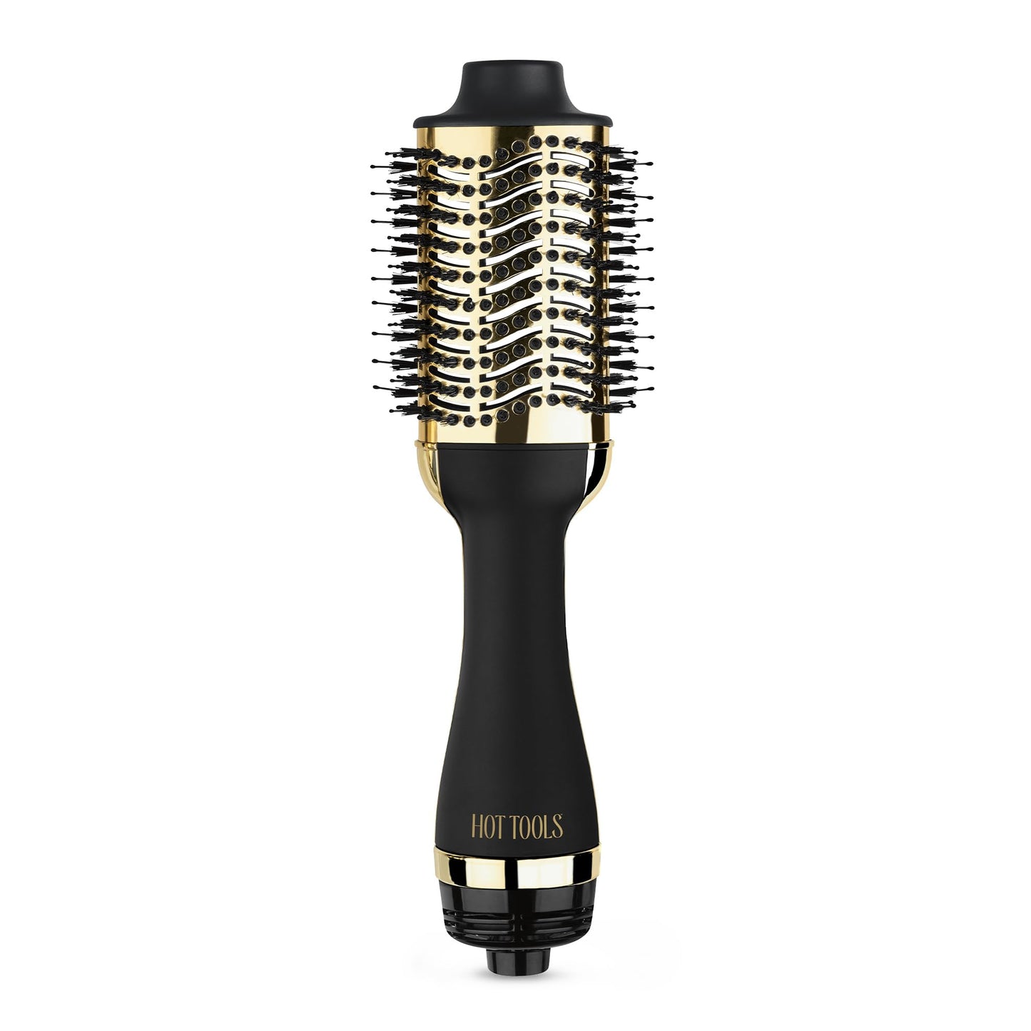 HOT TOOLS 24K Gold Blow Dryer Brush - Hot Air Brush for Salon-Worthy Volume in One Step - Volumizer with 24K Gold Technology for Fast Styling