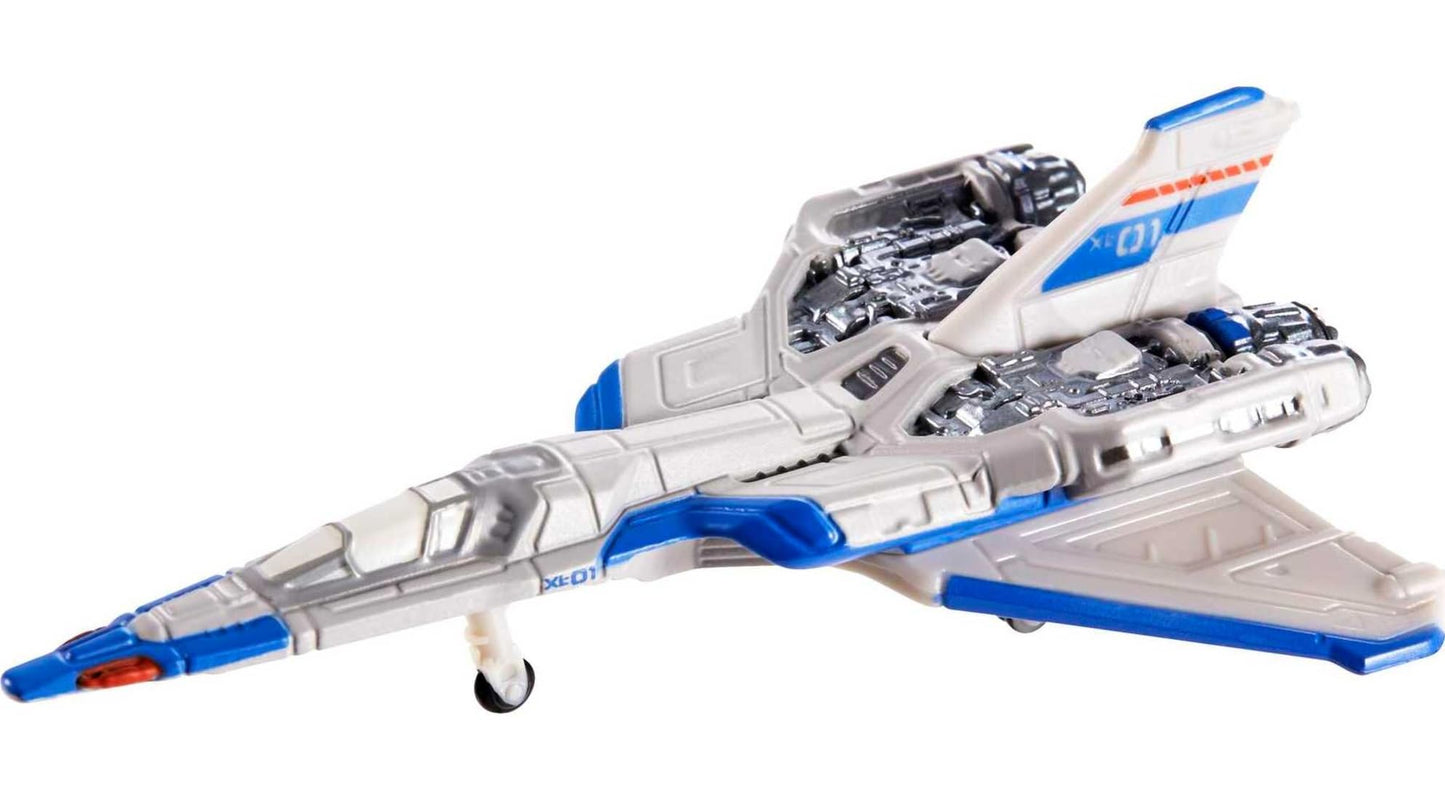 Hot Wheels Disney Pixar Lightyear Fleet Starship Set of 3 Die-Cast Ships from The Movie: XL-15, XL-1 & Zurg Fightership