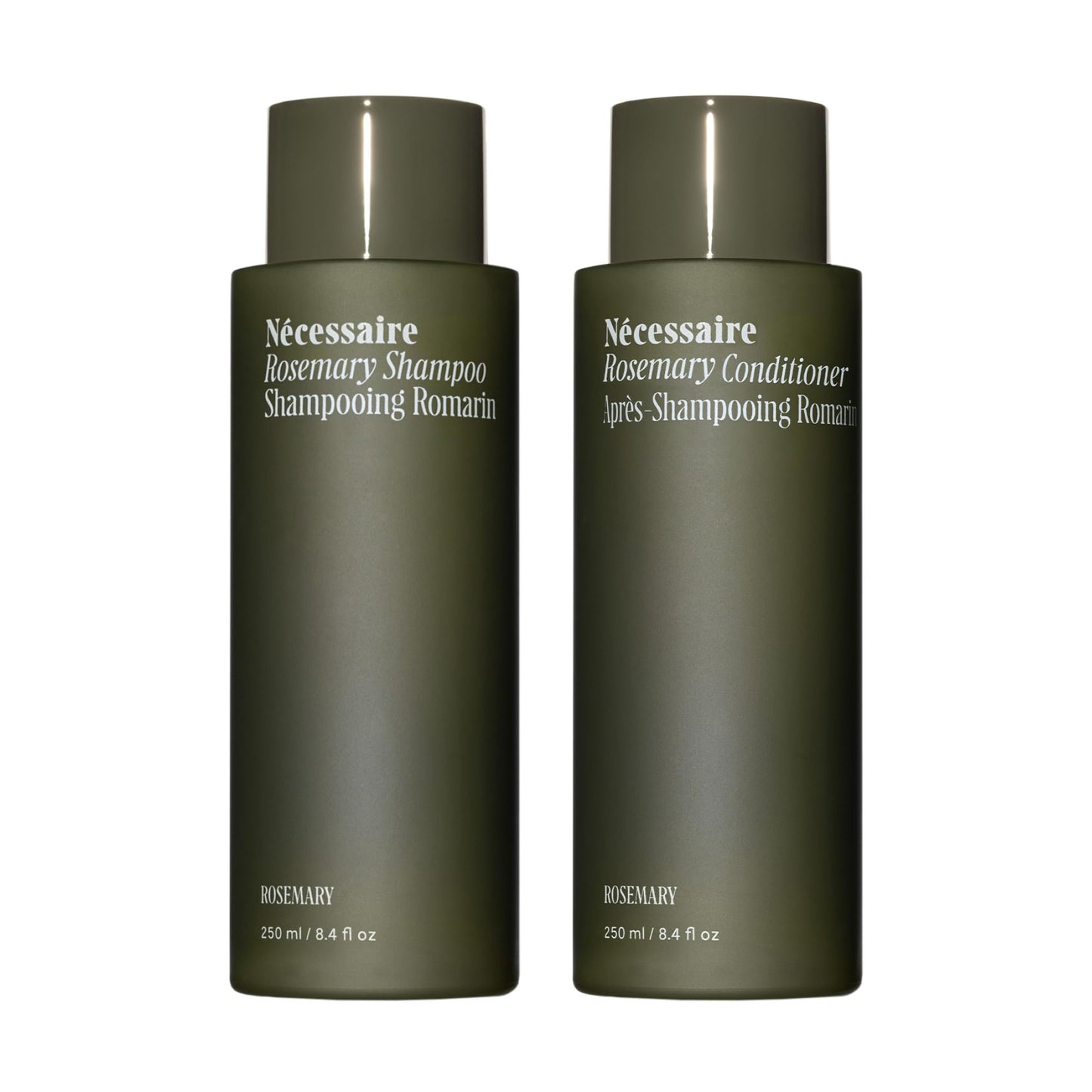 Nécessaire Rosemary Hair Duo | Multi-Protein Strengthening Rosemary Shampoo and Conditioner Set For Thinning Hair. For Women + Men. Free Of Sulfates