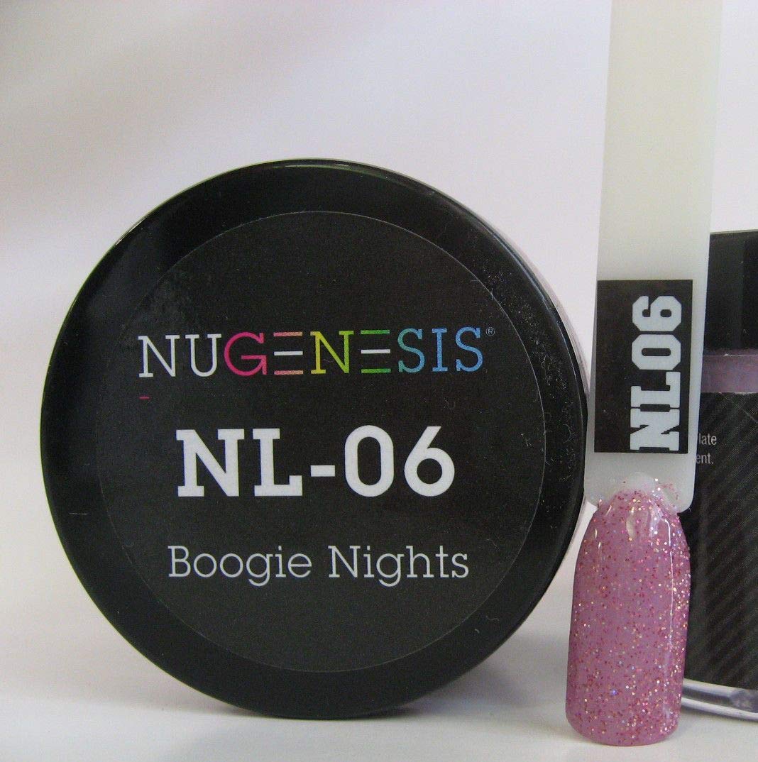 NuGenesis Nail Dipping Powder Color 1.5oz/43g Jar - (NL06 BOOGIE NIGHTS) Beauty & Personal Care Nugenesis