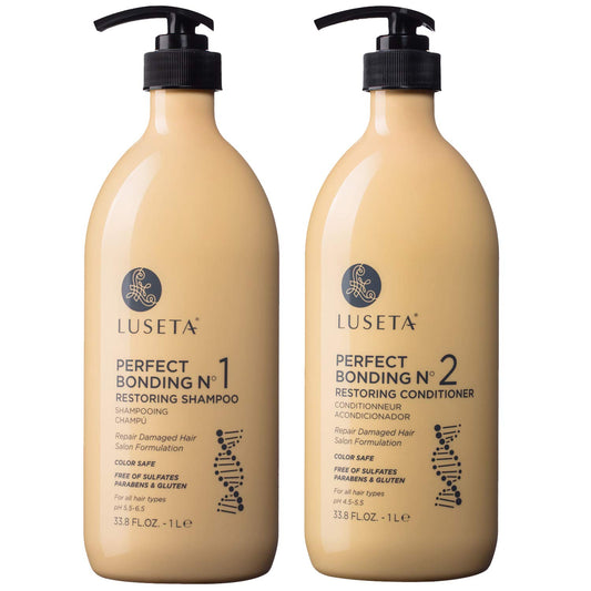 Luseta Perfect Bonding Restoring Shampoo & Conditioner Set, Bond Strengthening & Color Longevity for All Hair Type, Bond Repair Shampoo