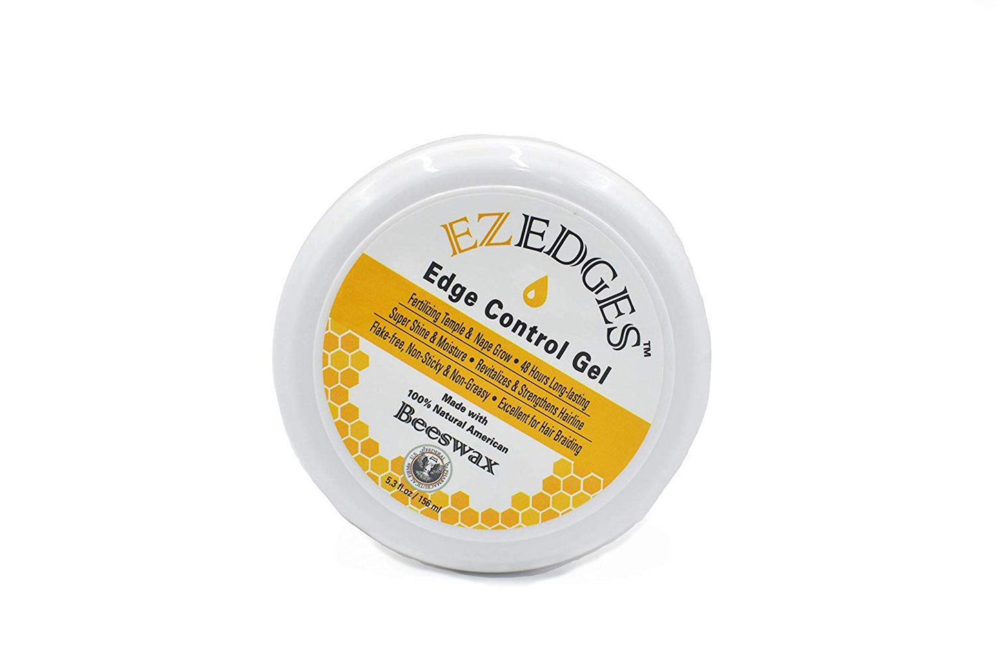 Edge Control Gel ? Super Shine & Moisture ? Flake-Free, Non-Sticky & Non-Greasy ? Excellent for Hair Braiding