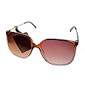 Lucky Brand Women's Lucky Sunglasses Brown to Blush Gradient Square, 58-16-140
