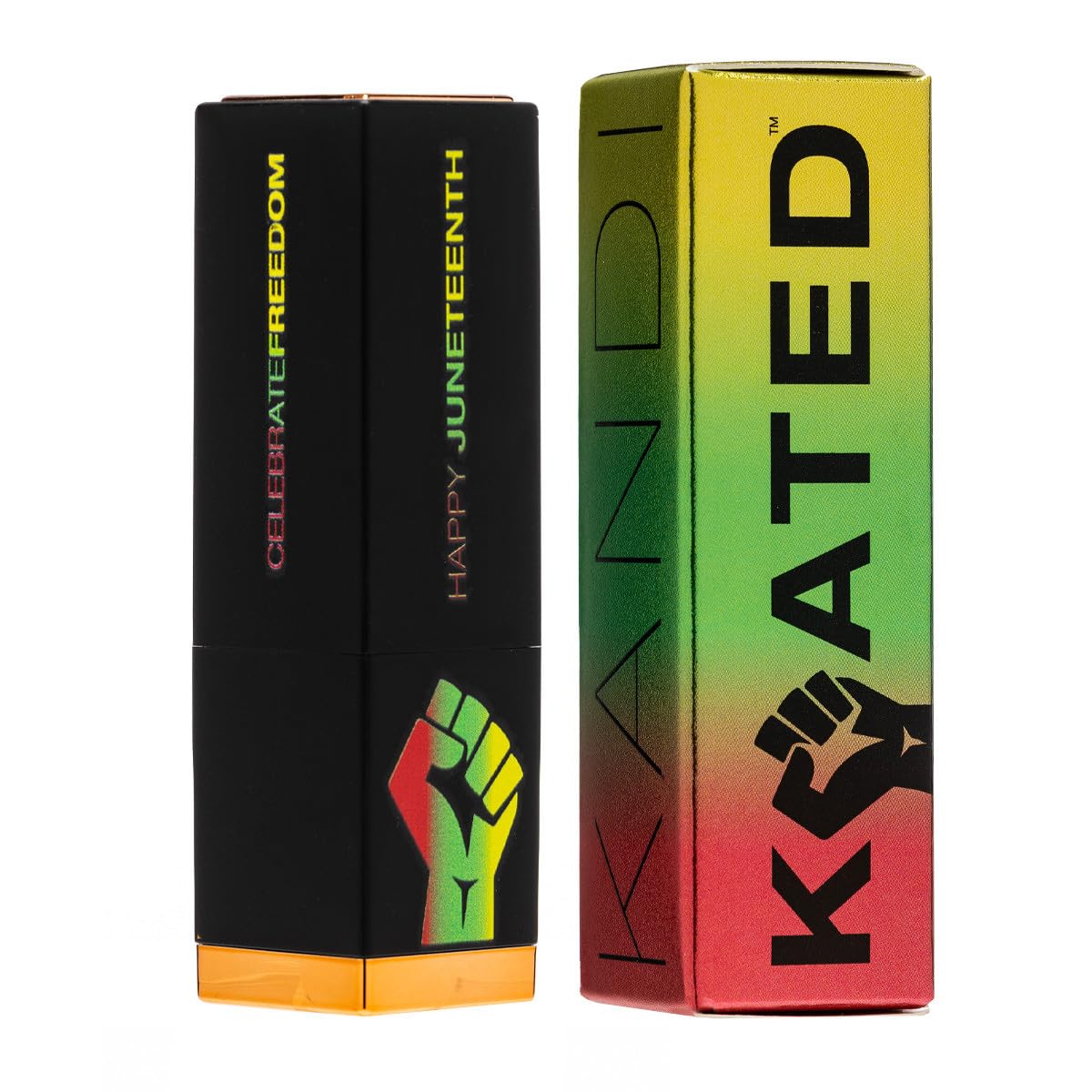 Kandi Koated Commemorative Juneteenth Lipstick - Special Edition Creamy Matte Lipstick Kandi Burruss | Creamy Texture, Rich Color, Paraben-Free,