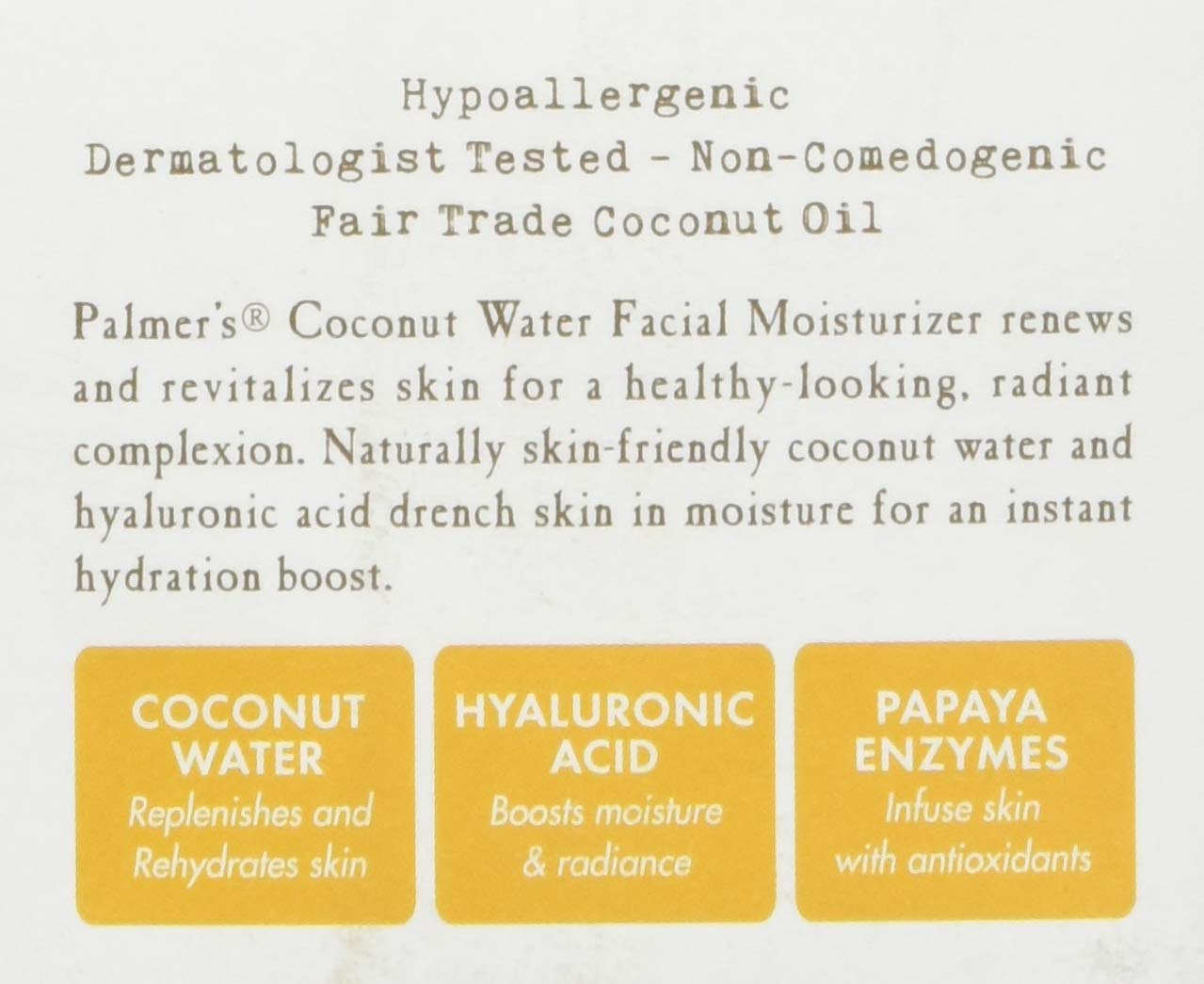 Palmer's Coconut Water Facial Moisturizer, 1.7 Ounce