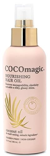 Cocomagic Nourishing Hair Oil | Promotes Healthy-Looking Hair | Restore Manageability, Add Silky, Glossy Shine | Paraben Free, Cruelty Free, Made