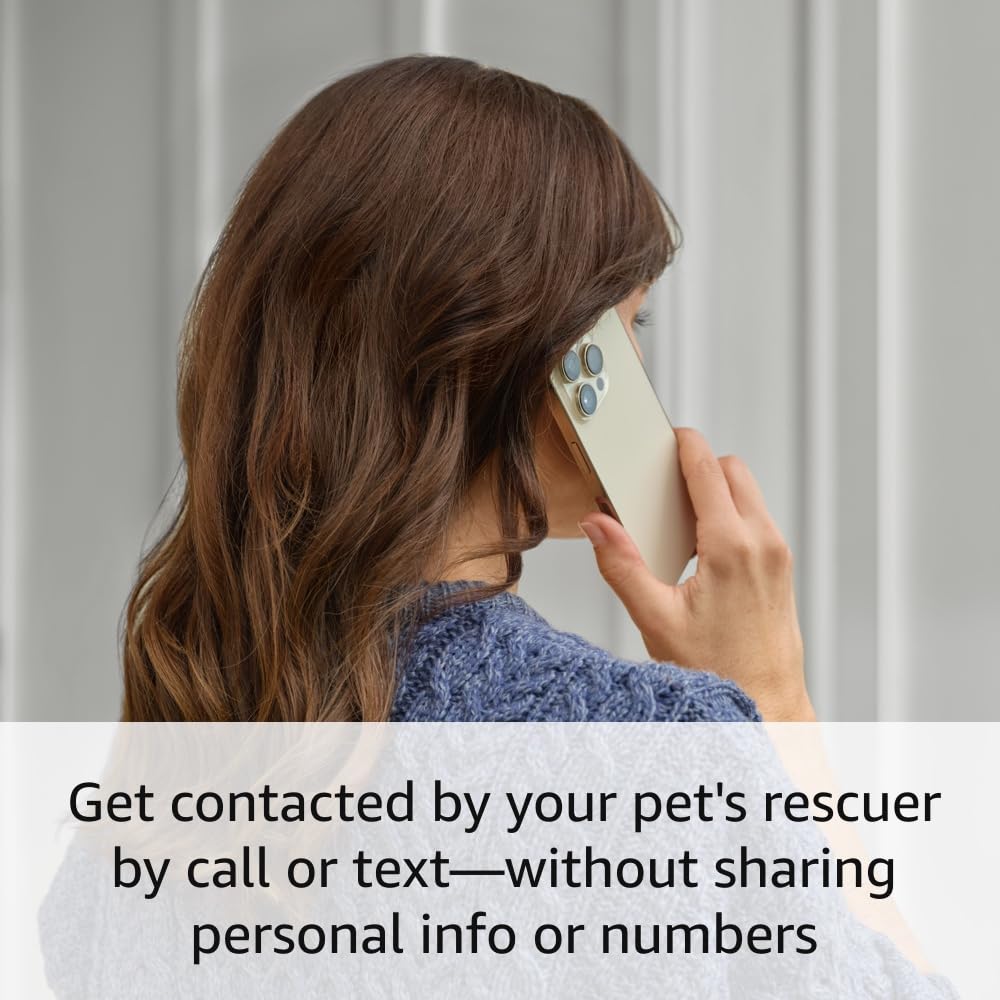 Ring Pet Tag with QR Code - Easy Setup, Real-Time Scan Alerts, Shareable Pet Profile, No Subscription or Fees