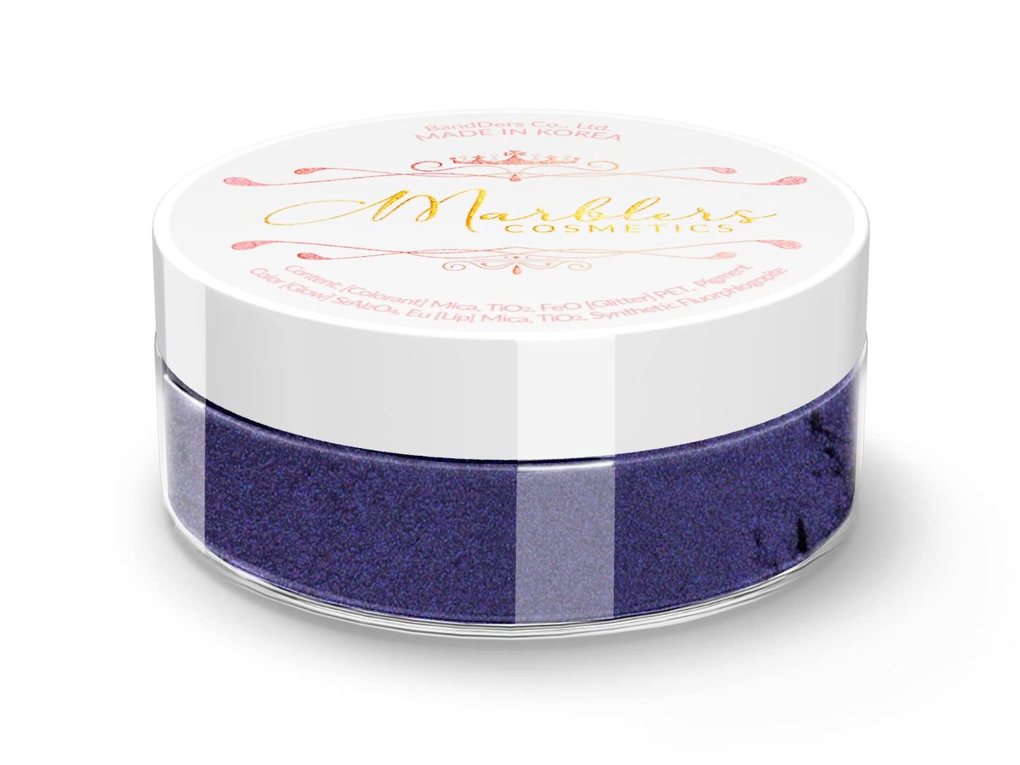MARBLERS Fine Natural Mica Powder [Blueberry] 0.11oz (3g) | Highly Pigmented | Non-Toxic, Vegan, Cruelty-Free | Eyeshadow, Body Butter, Nail Polish