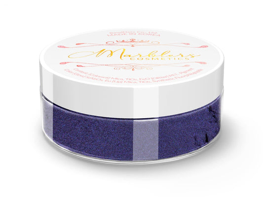 MARBLERS Fine Natural Mica Powder [Blueberry] 0.11oz (3g) | Highly Pigmented | Non-Toxic, Vegan, Cruelty-Free | Eyeshadow, Body Butter, Nail Polish