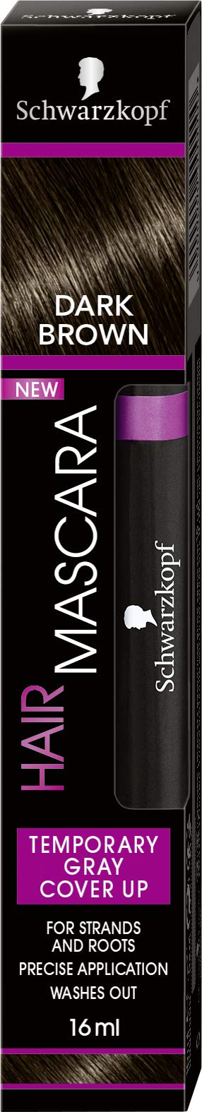 Schwarzkopf Hair Mascara, Dark Brown, 0.54 ounce