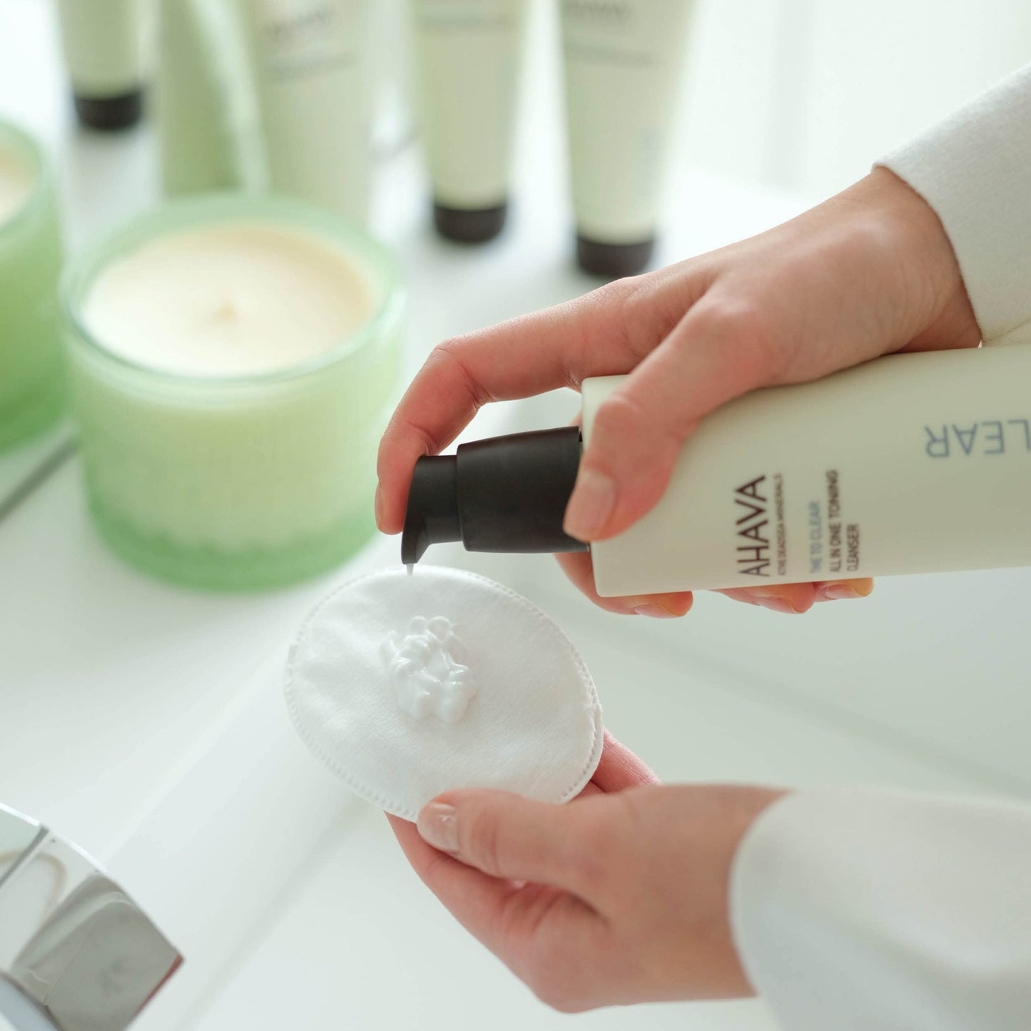 AHAVA All-In-One Toning Cleanser - Skin-Friendly, Soft, Water-Based Formula Gently Removes Dirt, Impurities & Makeup Including Eyes, Rebalances pH