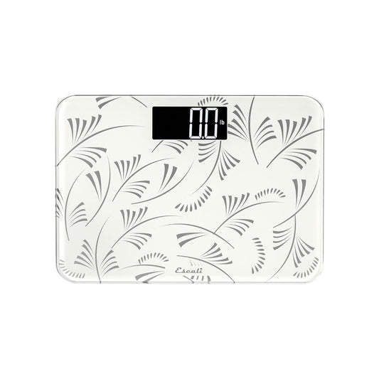 Escali Compact Digital Bathroom Travel Scale for Body Weight with Small Space-Saving Platform and High Capacity of 400 lb, Batteries Included