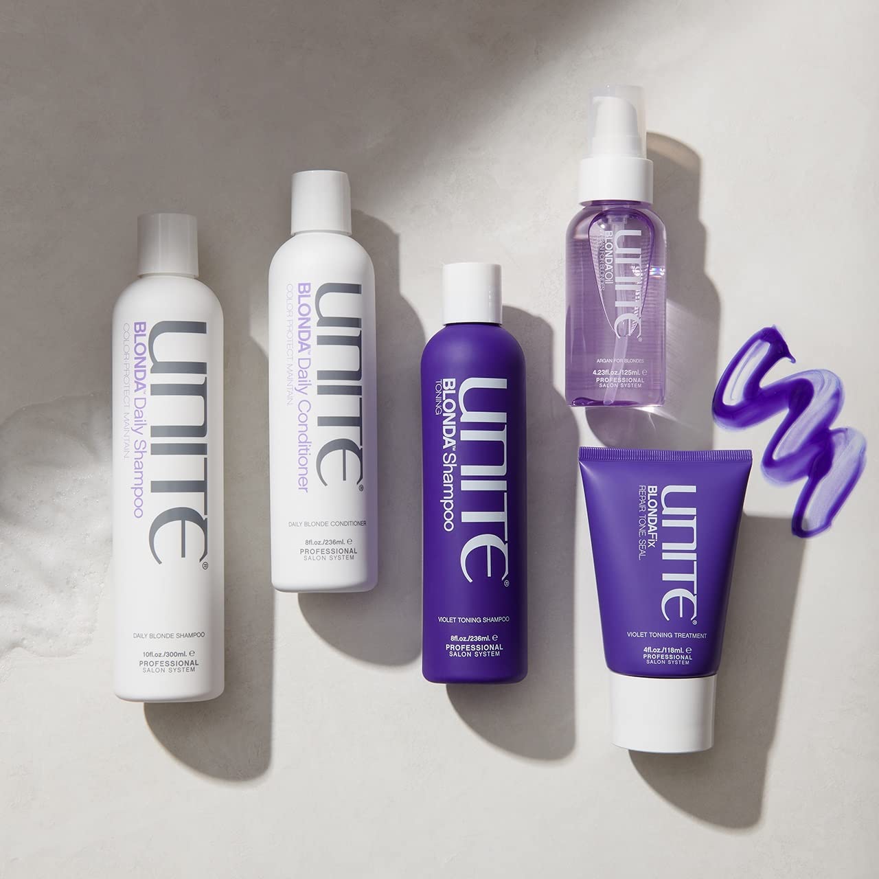 UNITE Hair - BLONDA Daily Shampoo - Sulfate-Free Daily Shampoo for Blonde, Gray, and Highlighted Hair - Hydrates, Protects, and Adds Shine - 10 Fl Oz