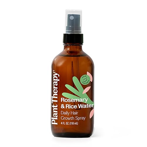 Plant Therapy Rosemary & Rice Water Spray 4 oz Daily Hair Growth Spray, Maximizes Natural Hair Growth, Boosts Strength & Elasticity, Adds Volume