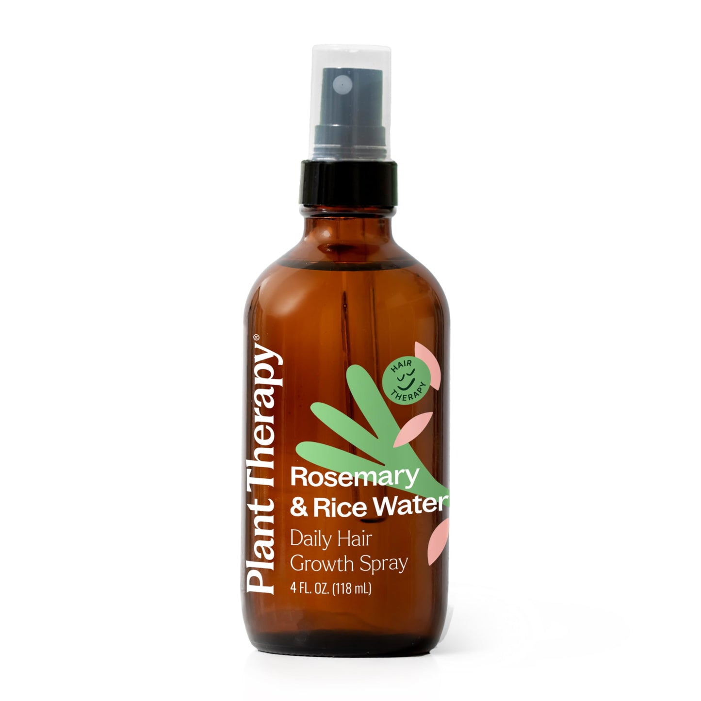 Plant Therapy Rosemary & Rice Water Spray 4 oz Daily Hair Growth Spray, Maximizes Natural Hair Growth, Boosts Strength & Elasticity, Adds Volume