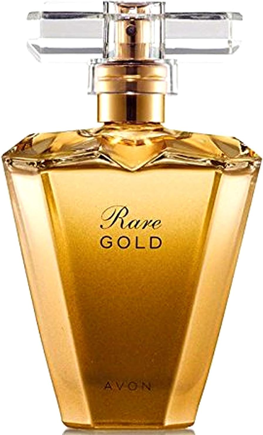 AVON Rare Gold Eau de Parfum Spray for Women, 1.7 fl oz - Amber Floral Fragrance with Mandarin Zest, Ylang-Ylang & Golden Amber - Elegant Designer