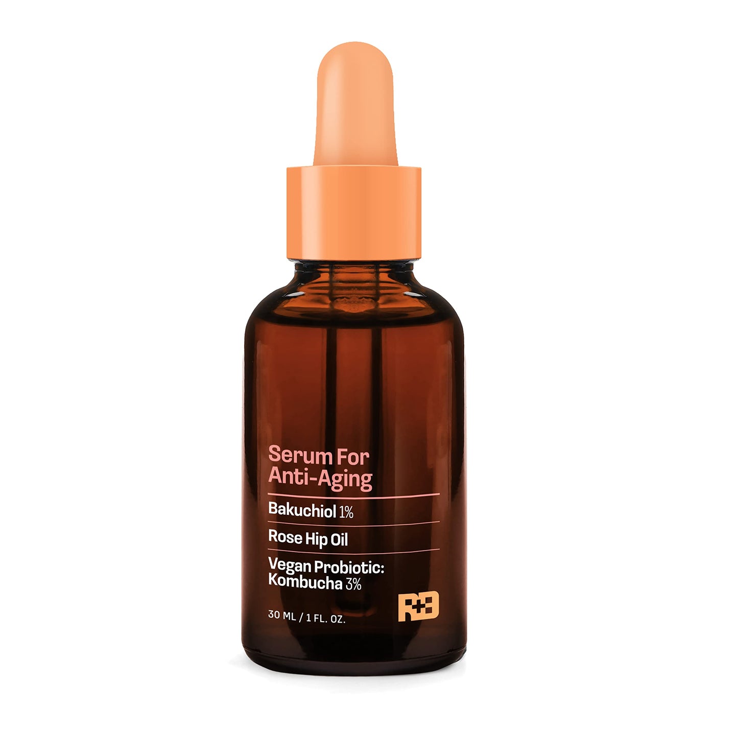Real Basic Serum for Anti-Aging with Bakuchiol, Rose Hip Oil and Vegan Probiotic Kombucha 1 oz. - Backuchiol Anti Aging Serum & Bakuchiol Skin Renewal Beauty & Personal Care REAL BASIC