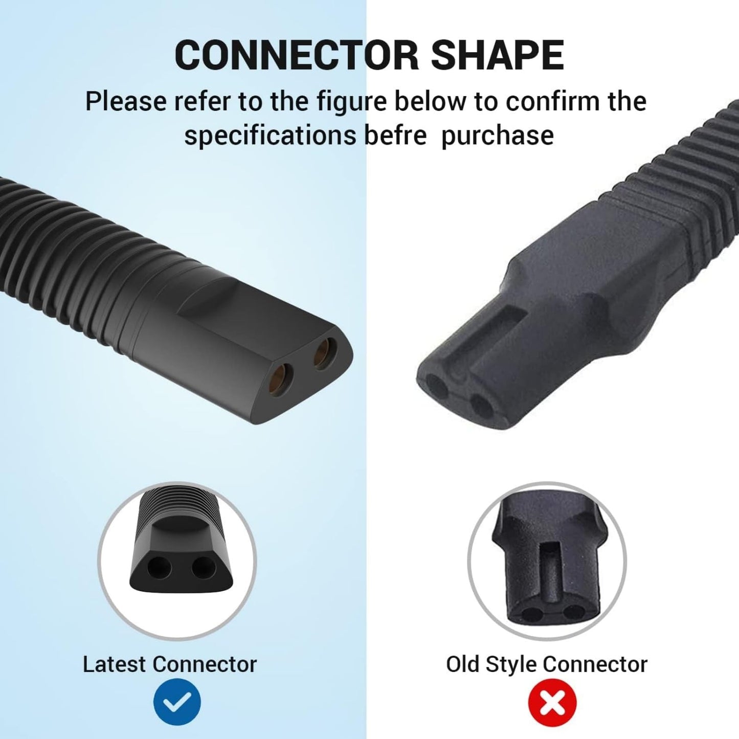 Trimmer Clipper Charger Cable for Braun 3020S 3030S 3050S 3060S 3070S Clipper Beauty and Personal Care MOUDOAUER