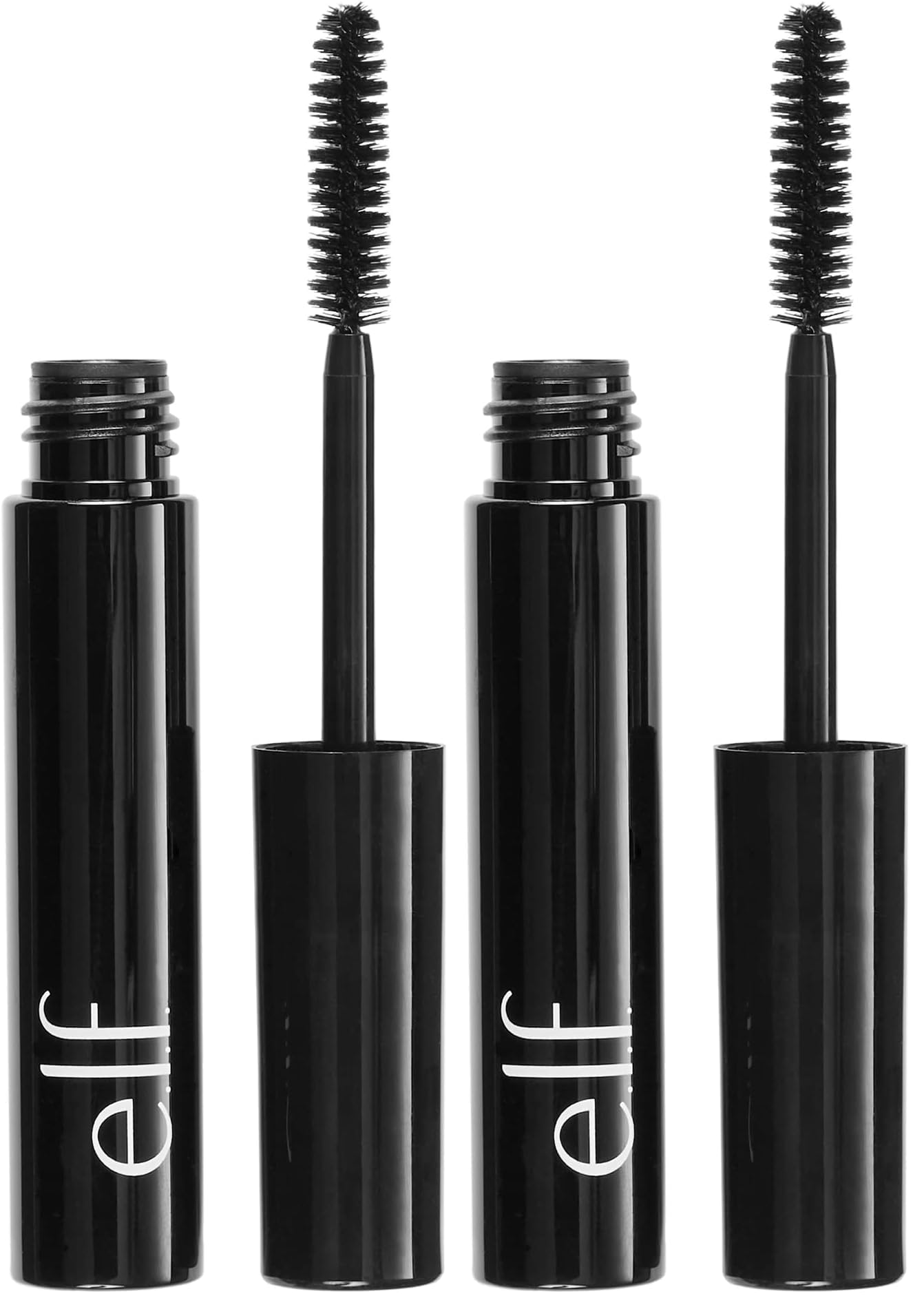 e.l.f. Cosmetics Volumizing Mascara, Mascara For Fuller, Thicker-Looking Lashes, Enriched With Vitamin E, Black,0.19 Fl Oz (Pack of 4) Beauty and Personal Care e.l.f. Default Title