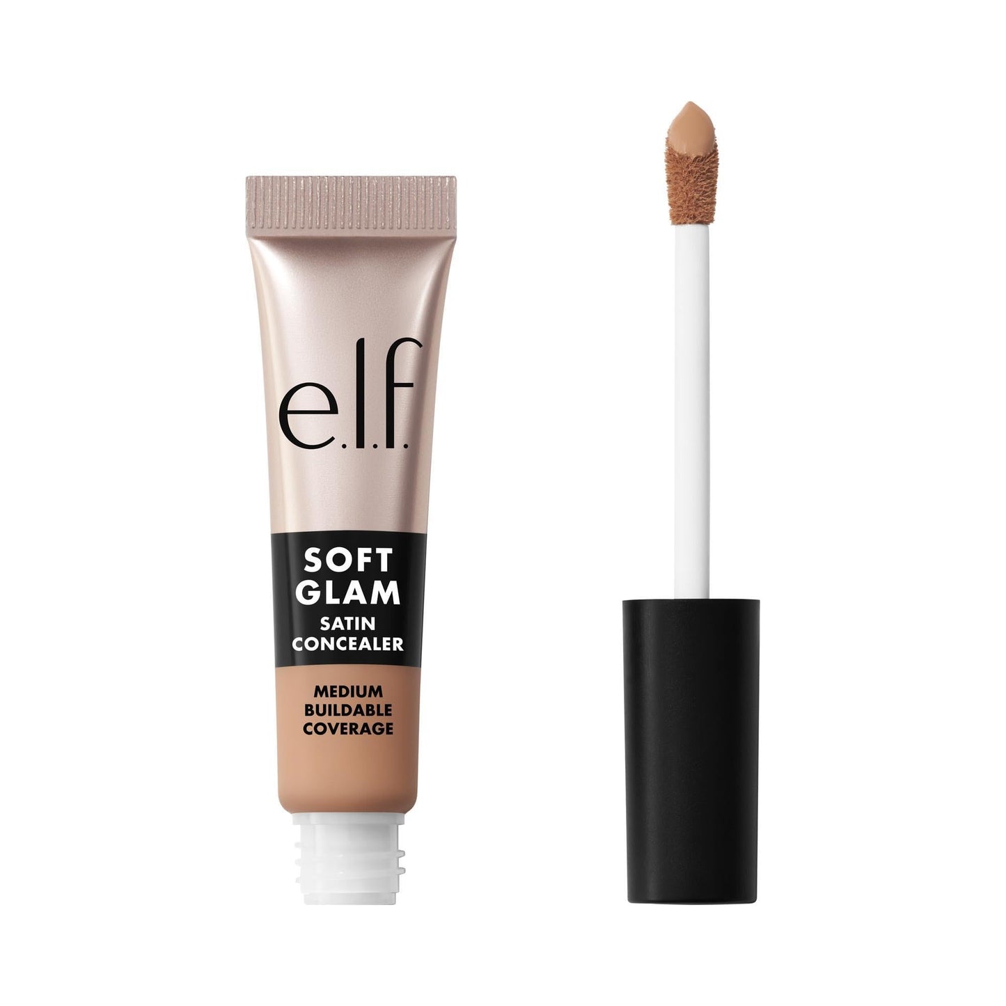 e.l.f. Soft Glam Satin Concealer, Medium Coverage For Blemishes & Under-Eye, Crease-Resistant, Long Lasting, Vegan & Cruelty-Free, 25 Light Neutral