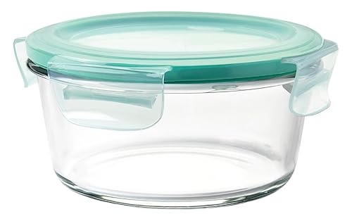 OXO Good Grips 4 Cup Smart Seal Leakproof Glass Round Airtight Food Storage Container