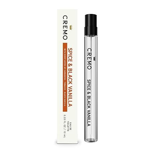 Cremo Spray Cologne, Spice & Black Vanilla, 0.33 Fl oz