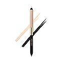 Estée Lauder Smoke and Brighten Long-Lasting Waterproof Kajal Eyeliner Pencil Duo, 0.03 Ounce, Noir/Cream