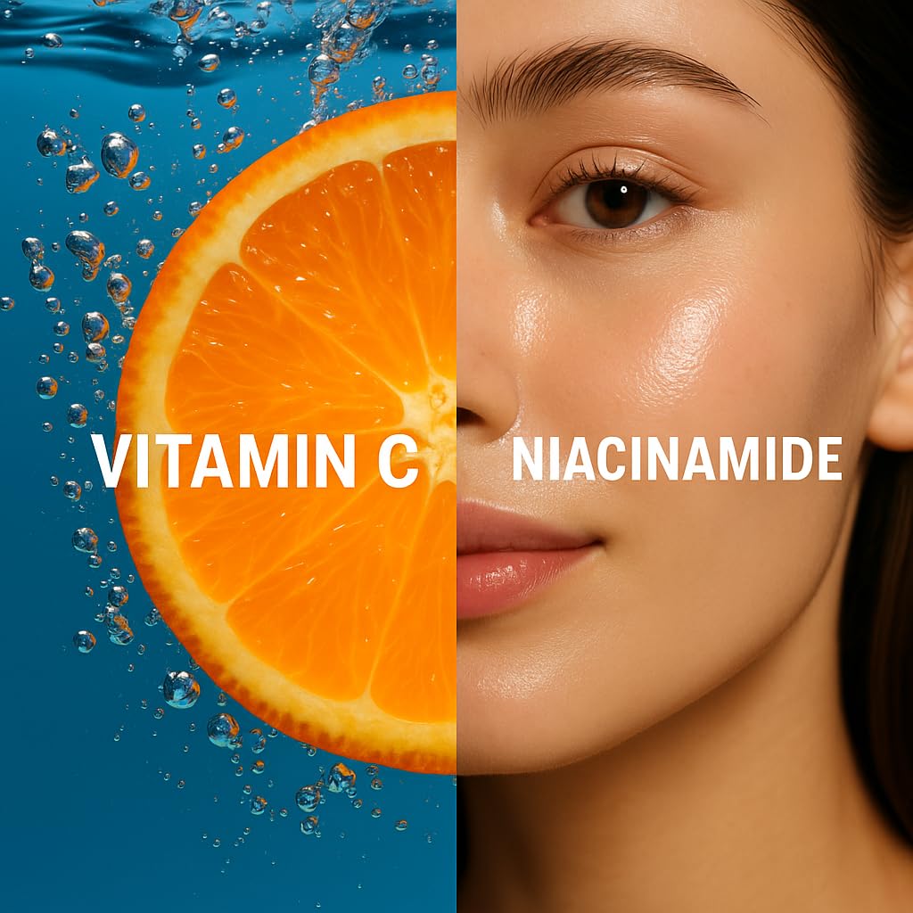 Global Beauty Care Vitamin C Facial Cleanser - Niacinamide, AHA & Vitamin E, 2-Pack (2x 2.5 fl oz)